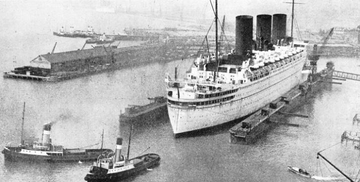 TOWING OUT OF A FLOATING DOCK, Southampton