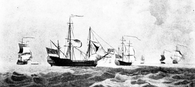 GEORGE WALKER’S FLAGSHIP in October 1747 was the King George