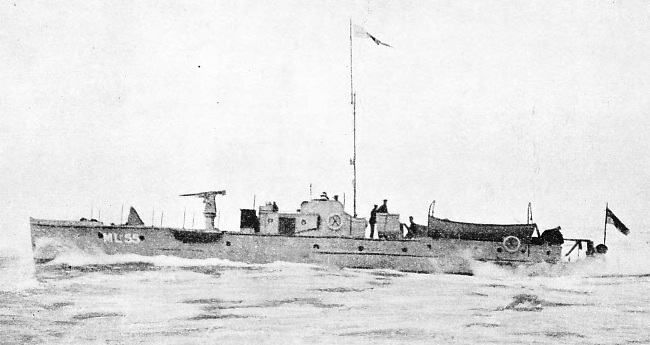 THE MOTOR LAUNCH FLAGSHIP OF THE DOVER PATROL was M.L.55
