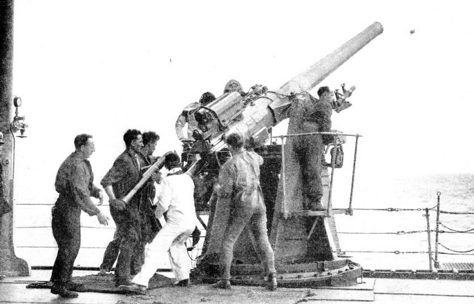 ANTI-AIRCRAFT PRACTICE being carried out with dummy shells