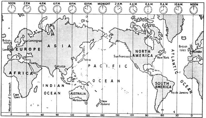 THE WORLD (80° N. to 60° S.) AS SHOWN ON MERCATOR’S PROJECTION