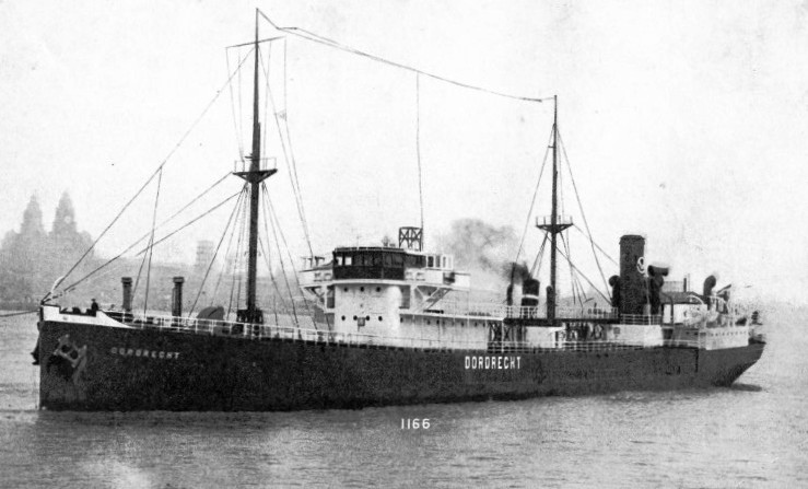 The Dordrecht, a Dutch oil tanker