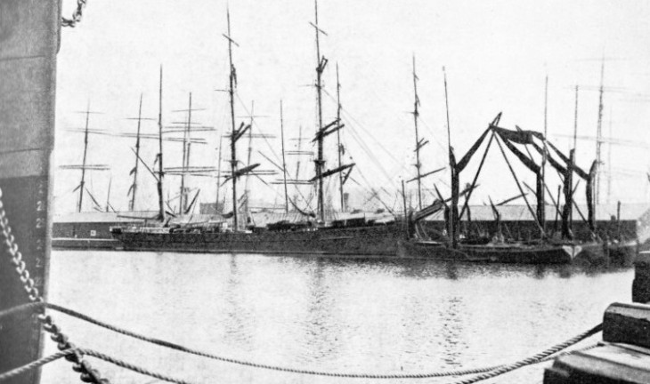 The Cimba in a London dock