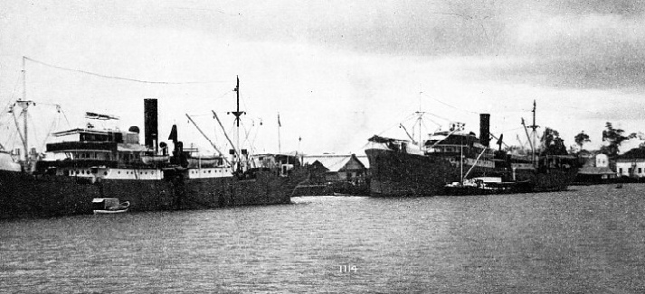 A WHARF AT WARRI in Southern Nigeria