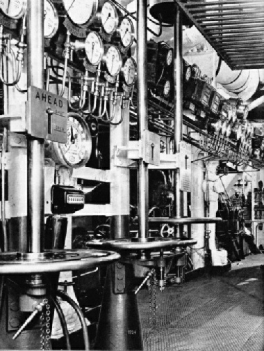 In the Engine-Room of the Empress of Britain