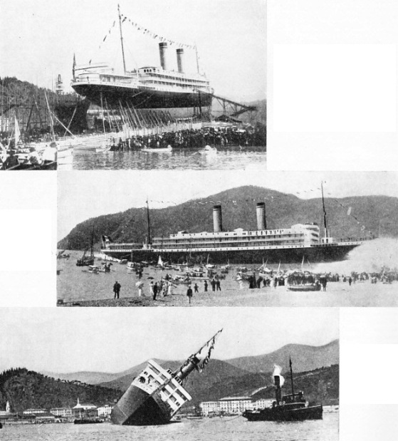 The launch of the Principessa Jolanda