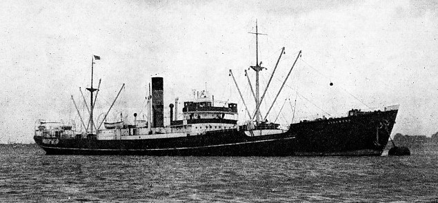 The Kirnwood, a vessel of 3,817 tons gross belonging to the Joseph Constantine Steamship Line