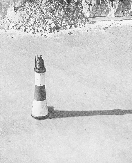 AERIAL VIEW of Beachy Head Lighthouse