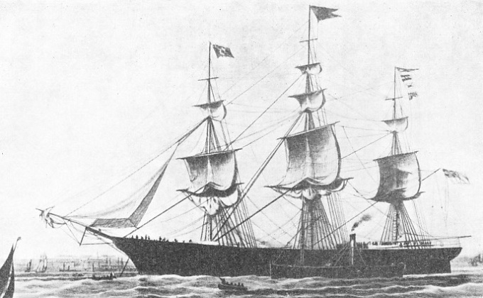 the James Baines was built at Boston in 1854