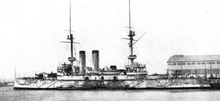 The Japanese battleship Asahi