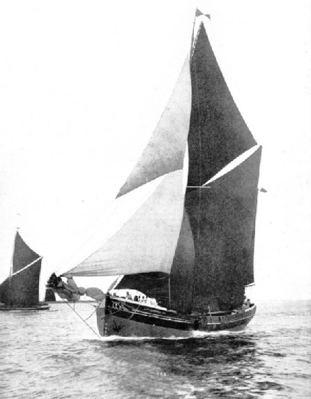 the thames sailing barge Cambria