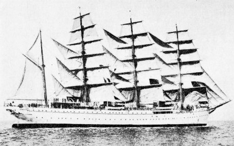 The Japanese four-masted barque Nippon Maru