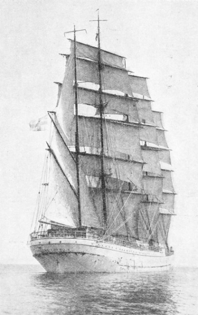 THE FLAGSHIP of Gustav Erikson, the Herzogin Cecilie