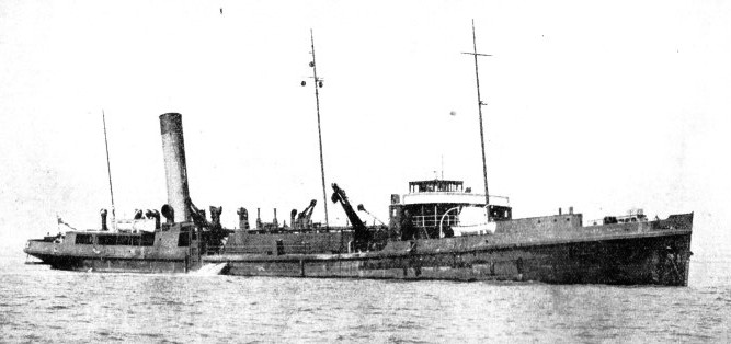 The dredger Hilbre Island at work near the port of Liverpool