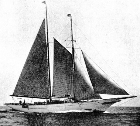 The Charmian was converted from a sailing yacht into an auxiliary motor vessel