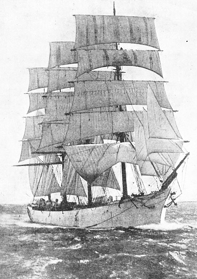 the British four-masted barque Pinmore was sailed into Rio for provisions by the Germans. When she rejoined the Seeadler she was sunk by a bomb