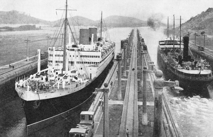 PASSING THROUGH Miraflores Lock on the Panama Canal