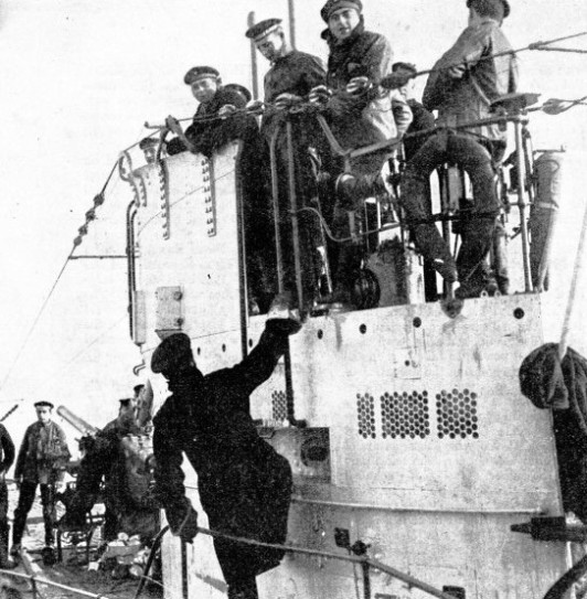 AFTER THE SURRENDER British officers were sent aboard the German U-boats