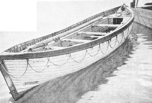 A close-up of No. 1 Boat from the Trevessa