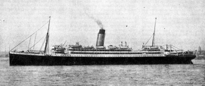 The Laurentic a White Star liner that operated between Liverpool and Canada before the war of 1914-18