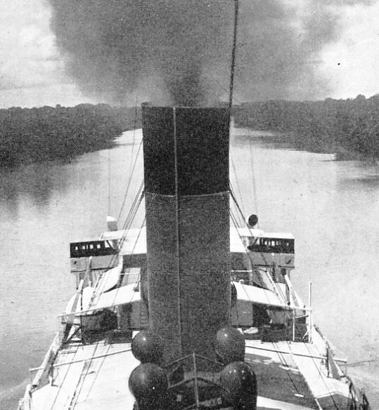 The Booth Line steamer Hilary on the River Amazon