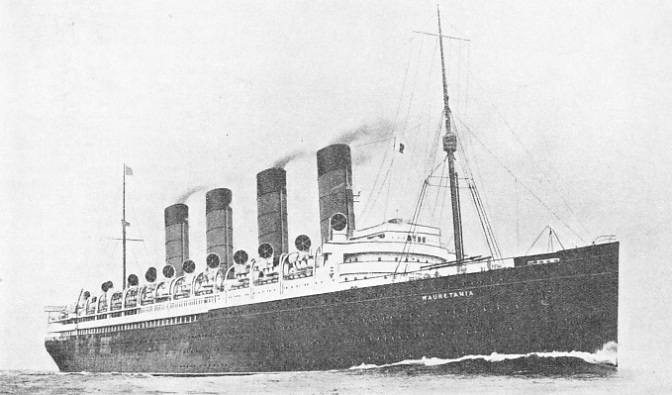 The Mauretania - holder of the Blue Riband for 20 years