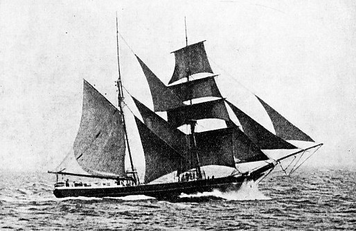 The Elizabeth McLea is classed as a brigantine