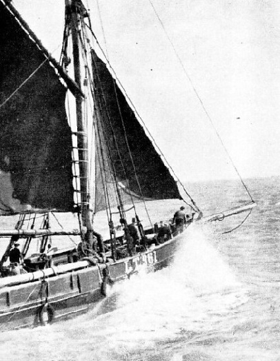 A Lowestoft trawler going to sea