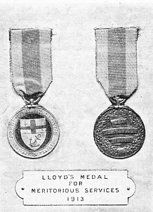 Lloyd's medal for meritorious service 1913 