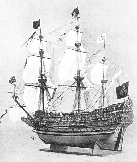 FULL-RIGGED MODEL of the Sovereign of the Seas, made by Henry B. Culver of New York