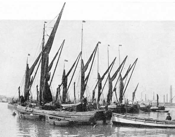 Thames sailing barges at Rochester 