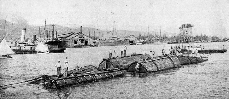 A WORLD’S RECORD DEEP-SEA DIVE was made in 1915 during salvage operations in Honolulu