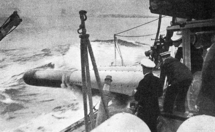 FIRING A TORPEDO from a destroyer