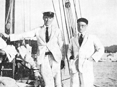 AT PORT CASTRIES, ST. LUCIA, B.W.I. The author (left) and John W. Johnstone