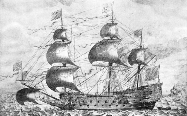 JOHN PAYNE’S FAMOUS CONTEMPORARY ENGRAVING of the Sovereign of the Seas shows that she was unique