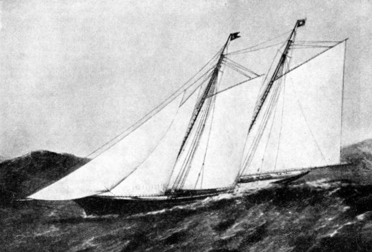 THE FIRST BRITISH CHALLENGER for the America’s Cup was the Cambria